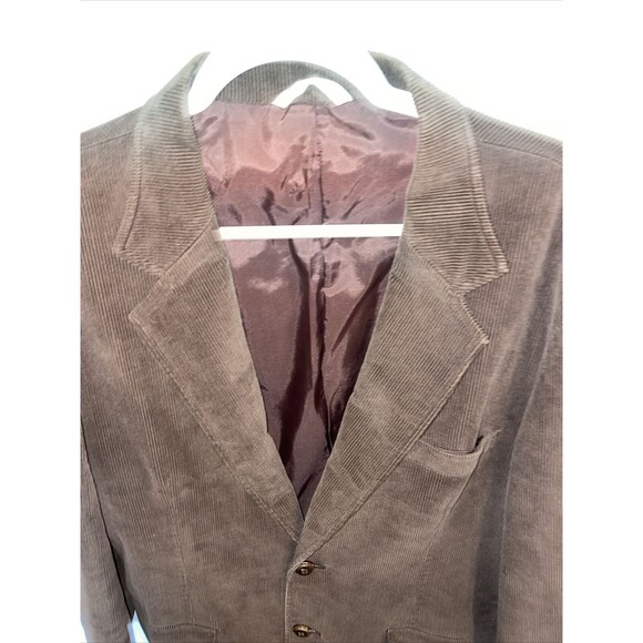 Beallpark Men’s Corduroy Jacket Size 46R Brown Hunting Outdoors Elbow Patches - Picture 3 of 12